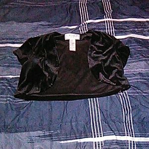 Women's short velvet jacket